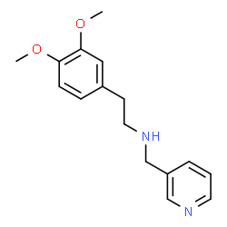 ChemSpider 2D Image | 2-(3,4-Dimethoxyphenyl)-N-(3-pyridinylmethyl)ethanamine | C16H20N2O2