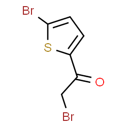ChemSpider 2D Image | 2-Bromo-1-(5-bromo-2-thienyl)ethanone | C6H4Br2OS