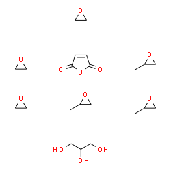 ChemSpider 2D Image | furan-2,5-dione; glycerol; 2-methyloxirane; oxirane | C22H40O12