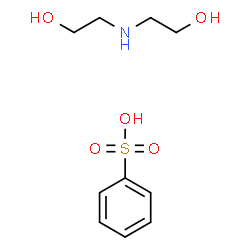 ChemSpider 2D Image | 2,2'-Iminodiethanol benzenesulfonate (1:1) | C10H17NO5S