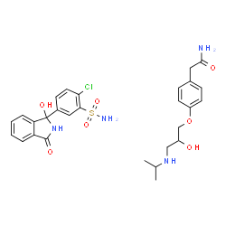 ChemSpider 2D Image | Tenoretic | C28H33ClN4O7S