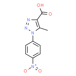 ChemSpider 2D Image | 5-Methyl-1-(4-nitrophenyl)-1H-1,2,3-triazole-4-carboxylic acid | C10H8N4O4