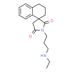 ChemSpider 2D Image | 1'-[3-(Ethylamino)propyl]-3,4-dihydro-2H,2'H,5'H-spiro[naphthalene-1,3'-pyrrolidine]-2',5'-dione | C18H24N2O2