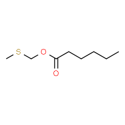 ChemSpider 2D Image | Methylthiomethyl hexanoate | C8H16O2S