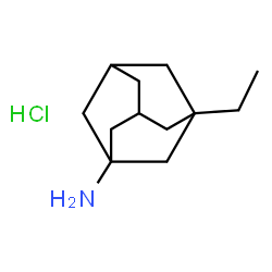 ChemSpider 2D Image | 3-Ethyl-1-adamantanamine hydrochloride (1:1) | C12H22ClN