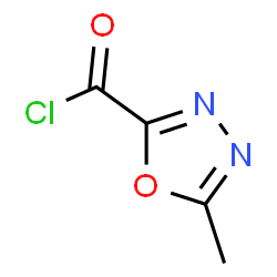 ChemSpider 2D Image | 5-Methyl-1,3,4-oxadiazole-2-carbonyl chloride | C4H3ClN2O2