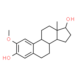 ChemSpider 2D Image | 2-Methoxyestra-1(10),2,4-triene-3,17-diol | C19H26O3