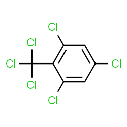 ChemSpider 2D Image | 1,3,5-Trichloro-2-(trichloromethyl)benzene | C7H2Cl6