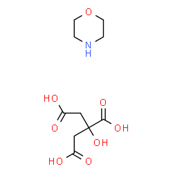 ChemSpider 2D Image | Morpholine 2-hydroxy-1,2,3-propanetricarboxylate (1:1) | C10H17NO8