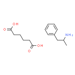 ChemSpider 2D Image | AMPHETAMINE ADIPATE | C15H23NO4