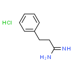 ChemSpider 2D Image | 3-Phenyl-propionamidine HCl | C9H13ClN2