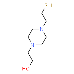 ChemSpider 2D Image | 2-[4-(2-Sulfanylethyl)-1-piperazinyl]ethanol | C8H18N2OS