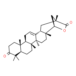 ChemSpider 2D Image | (22beta)-22,29-Epoxyolean-12-ene-3,29-dione | C30H44O3