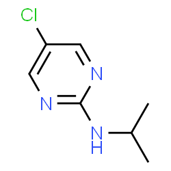 ChemSpider 2D Image | 5-Chloro-N-isopropyl-2-pyrimidinamine | C7H10ClN3