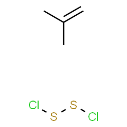 ChemSpider 2D Image | chlorosulfanyl thiohypochlorite; 2-methylprop-1-ene | C4H8Cl2S2
