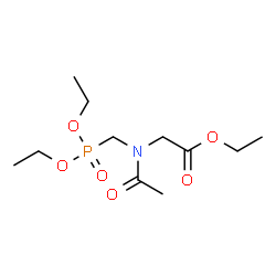ChemSpider 2D Image | Ethyl N-acetyl-N-[(diethoxyphosphoryl)methyl]glycinate | C11H22NO6P