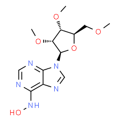 ChemSpider 2D Image | N-Hydroxy-2',3',5'-tri-O-methyladenosine | C13H19N5O5