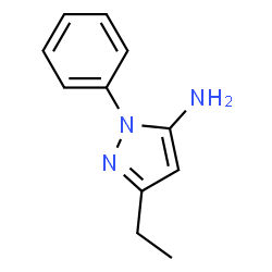 ChemSpider 2D Image | 3-Ethyl-1-phenyl-1H-pyrazol-5-amine | C11H13N3