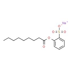 ChemSpider 2D Image | Sodium 2-(nonanoyloxy)benzenesulfonate | C15H21NaO5S