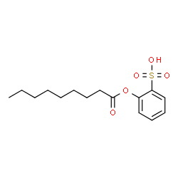 ChemSpider 2D Image | 2-(Nonanoyloxy)benzenesulfonic acid | C15H22O5S