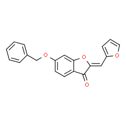 ChemSpider 2D Image | (2Z)-6-(Benzyloxy)-2-(2-furylmethylene)-1-benzofuran-3(2H)-one | C20H14O4
