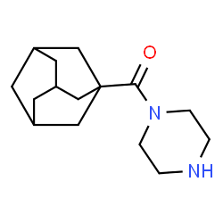 ChemSpider 2D Image | 1-(1-adamantylcarbonyl)piperazine | C15H24N2O