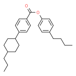 ChemSpider 2D Image | 4-Butylphenyl 4-(4-propylcyclohexyl)benzoate | C26H34O2