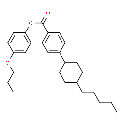 ChemSpider 2D Image | 4-Propoxyphenyl 4-(4-pentylcyclohexyl)benzoate | C27H36O3