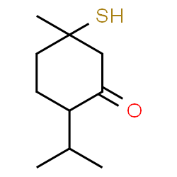 ChemSpider 2D Image | 2-Isopropyl-5-methyl-5-sulfanylcyclohexanone | C10H18OS