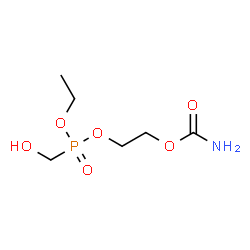 ChemSpider 2D Image | 2-(Carbamoyloxy)ethyl ethyl (hydroxymethyl)phosphonate | C6H14NO6P