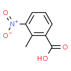 ChemSpider 2D Image | 3-nitro-o-toluic acid | C8H7NO4