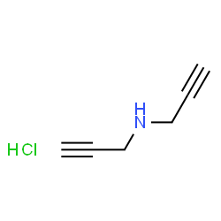 ChemSpider 2D Image | N-(2-Propyn-1-yl)-2-propyn-1-amine hydrochloride (1:1) | C6H8ClN