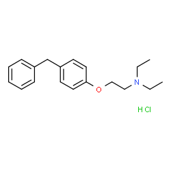 ChemSpider 2D Image | Tesmilifene hydrochloride | C19H26ClNO