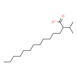 ChemSpider 2D Image | 2-Isopropyltetradecanoate | C17H33O2