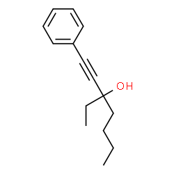 ChemSpider 2D Image | 1-PHENYL-3-ETHYL-1-HEPTYN-3-OL | C15H20O