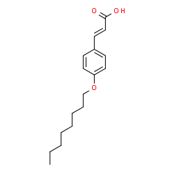 ChemSpider 2D Image | 4-(Octyloxy)cinnamic acid | C17H24O3