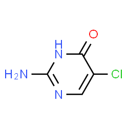 ChemSpider 2D Image | 2-Amino-5-chloro-4(1H)-pyrimidinone | C4H4ClN3O