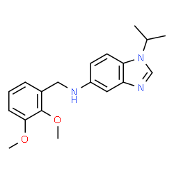 ChemSpider 2D Image | N-(2,3-Dimethoxybenzyl)-1-isopropyl-1H-benzimidazol-5-amine | C19H23N3O2