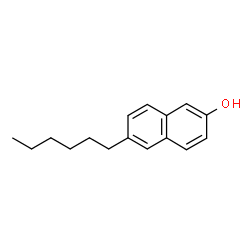 ChemSpider 2D Image | 6-Hexyl-2-naphthol | C16H20O