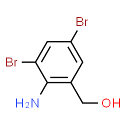 ChemSpider 2D Image | (2-Amino-3,5-dibromophenyl)methanol | C7H7Br2NO