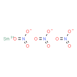 ChemSpider 2D Image | samarium(+2) cation trinitrate | N3O9Sm