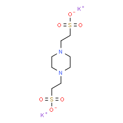 ChemSpider 2D Image | PIPES dipotassium salt | C8H16K2N2O6S2