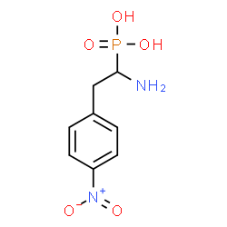 ChemSpider 2D Image | [1-Amino-2-(4-nitrophenyl)ethyl]phosphonic acid | C8H11N2O5P