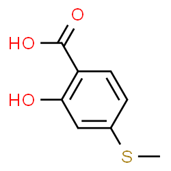 ChemSpider 2D Image | 2-Hydroxy-4-(methylsulfanyl)benzoic acid | C8H8O3S