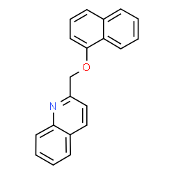 ChemSpider 2D Image | 2-[(1-Naphthyloxy)methyl]quinoline | C20H15NO