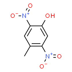 ChemSpider 2D Image | 2,5-Dinitro-4-methylphenol | C7H6N2O5