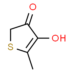 ChemSpider 2D Image | 4-Hydroxy-5-methyl-3(2H)-thiophenone | C5H6O2S