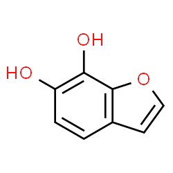 ChemSpider 2D Image | Benzofuran-6,7-diol | C8H6O3