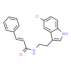 ChemSpider 2D Image | (2E)-N-[2-(5-Chloro-1H-indol-3-yl)ethyl]-3-phenylacrylamide | C19H17ClN2O