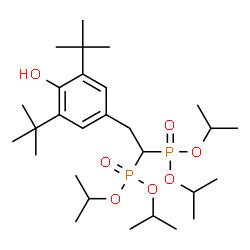 ChemSpider 2D Image | TETRAISOPROPYL 2-(3,5-DI-TERT-BUTYL-4-HYDROXYPHENYL)ETHYL-1,1-BIPHOSPHONATE | C28H52O7P2